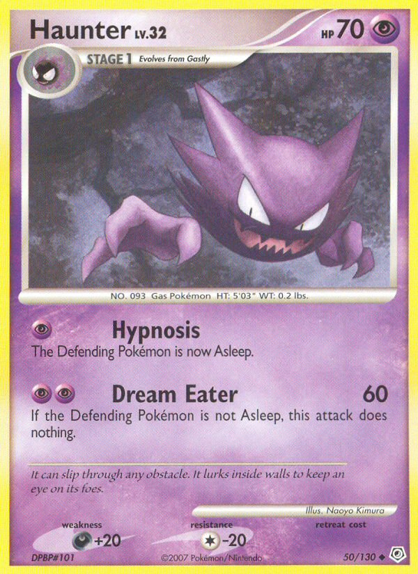 Haunter (50/130) [Diamond & Pearl: Base Set] | Jomio and Rueliete's Cards and Comics