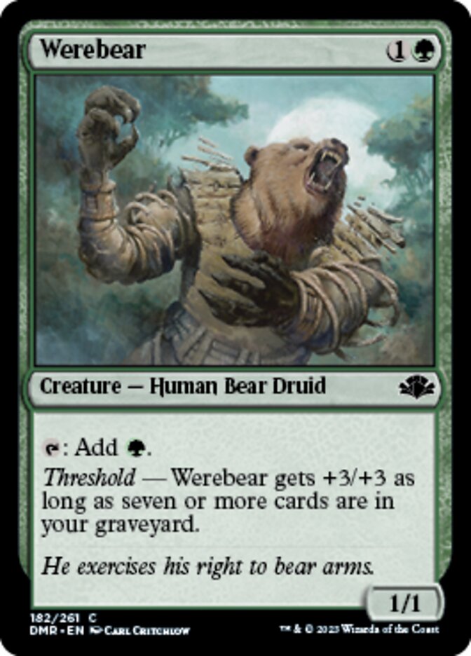 Werebear [Dominaria Remastered] | Jomio and Rueliete's Cards and Comics