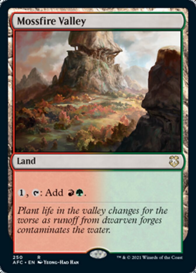 Mossfire Valley [Dungeons & Dragons: Adventures in the Forgotten Realms Commander] | Jomio and Rueliete's Cards and Comics