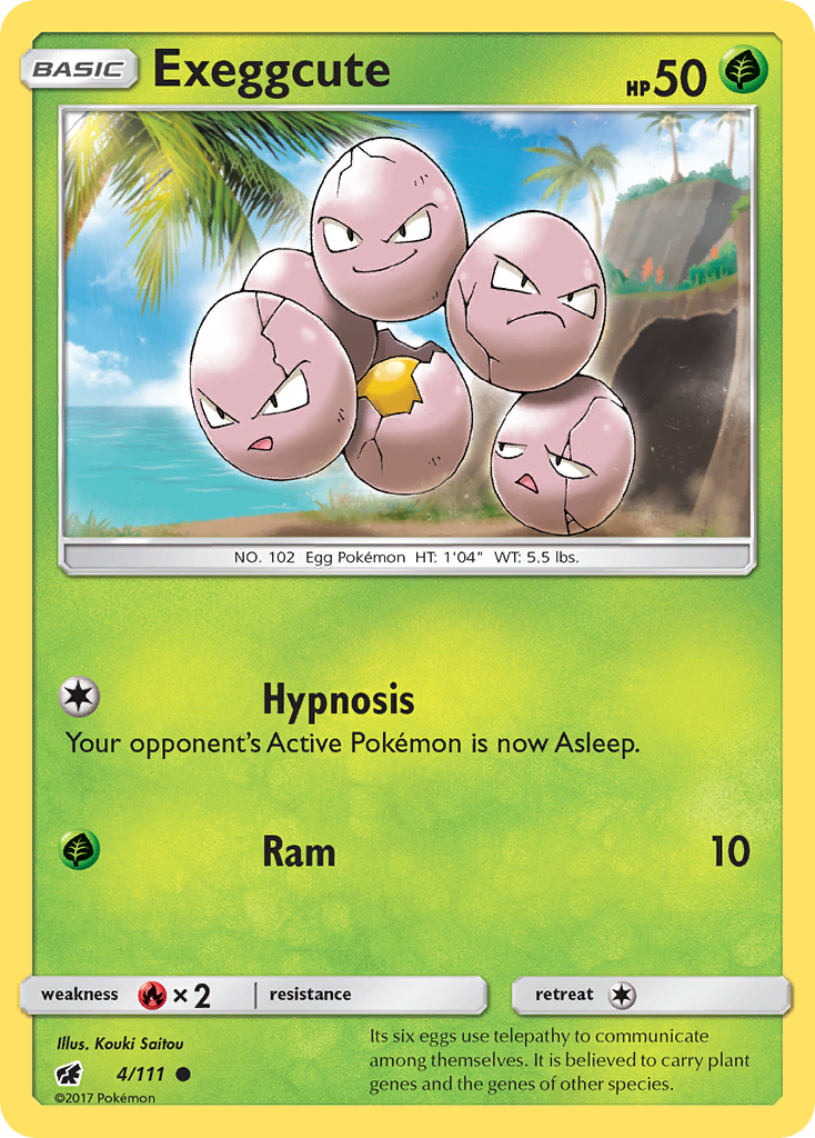 Exeggcute (4/111) [Sun & Moon: Crimson Invasion] | Jomio and Rueliete's Cards and Comics