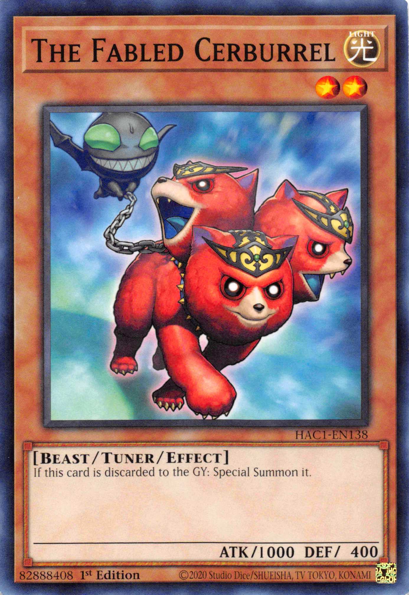 The Fabled Cerburrel (Duel Terminal) [HAC1-EN138] Parallel Rare | Jomio and Rueliete's Cards and Comics