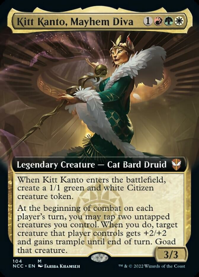 Kitt Kanto, Mayhem Diva (Extended Art) [Streets of New Capenna Commander] | Jomio and Rueliete's Cards and Comics