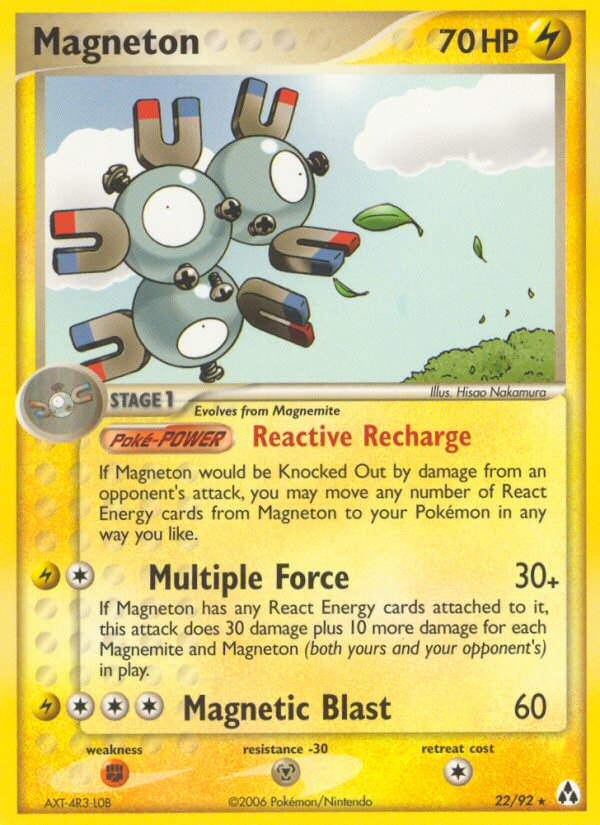 Magneton (22/92) [EX: Legend Maker] | Jomio and Rueliete's Cards and Comics