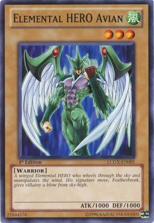Elemental HERO Avian [LCGX-EN001] Common | Jomio and Rueliete's Cards and Comics