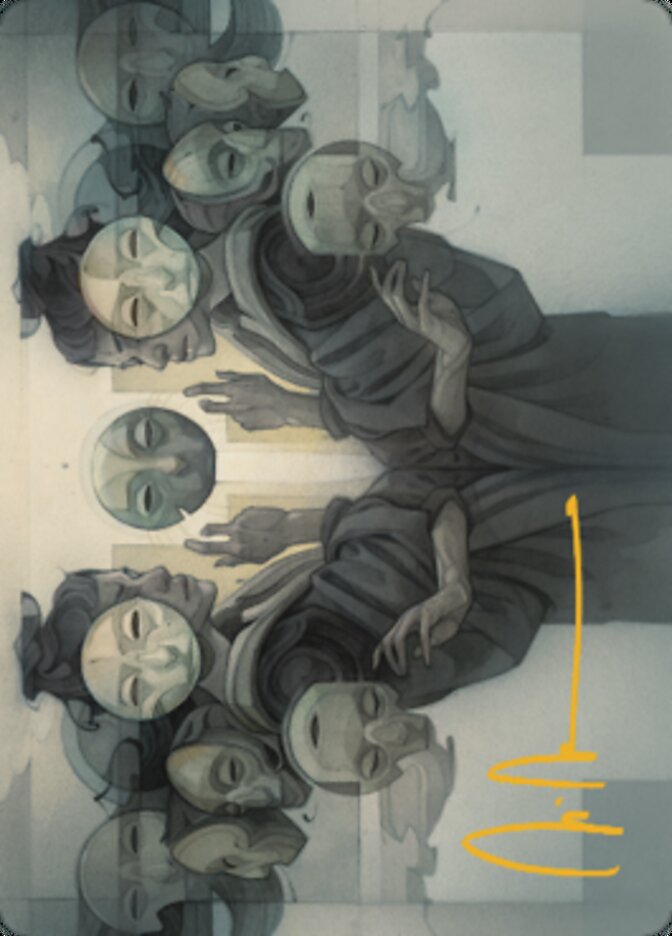Vesuvan Duplimancy Art Card (Gold-Stamped Signature) [Dominaria United Art Series] | Jomio and Rueliete's Cards and Comics