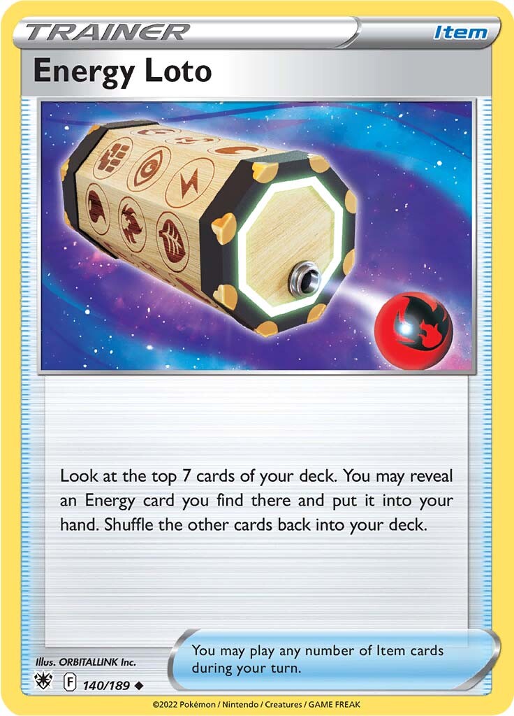 Energy Loto (140/189) [Sword & Shield: Astral Radiance] | Jomio and Rueliete's Cards and Comics
