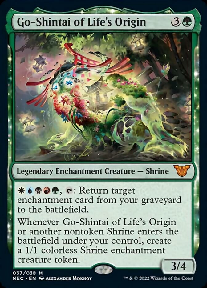 Go-Shintai of Life's Origin [Kamigawa: Neon Dynasty Commander] | Jomio and Rueliete's Cards and Comics