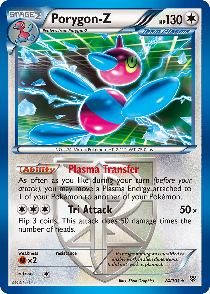 Porygon-Z (74/101) [Black & White: Plasma Blast] | Jomio and Rueliete's Cards and Comics