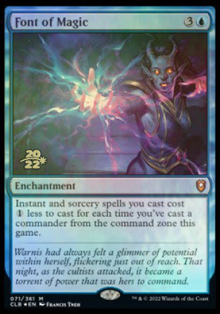 Font of Magic [Commander Legends: Battle for Baldur's Gate Prerelease Promos] | Jomio and Rueliete's Cards and Comics