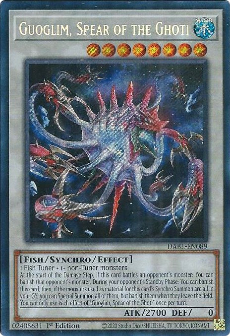 Guoglim, Spear of the Ghoti [DABL-EN089] Secret Rare | Jomio and Rueliete's Cards and Comics