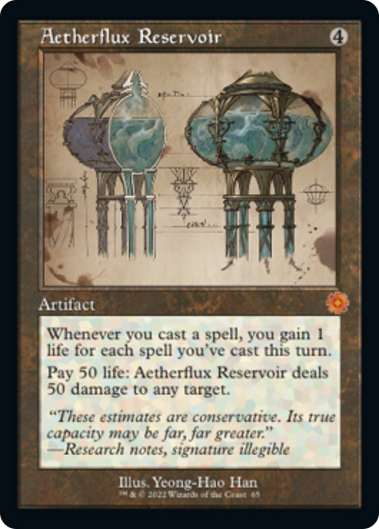 Aetherflux Reservoir (Retro Schematic) [The Brothers' War Retro Artifacts] | Jomio and Rueliete's Cards and Comics