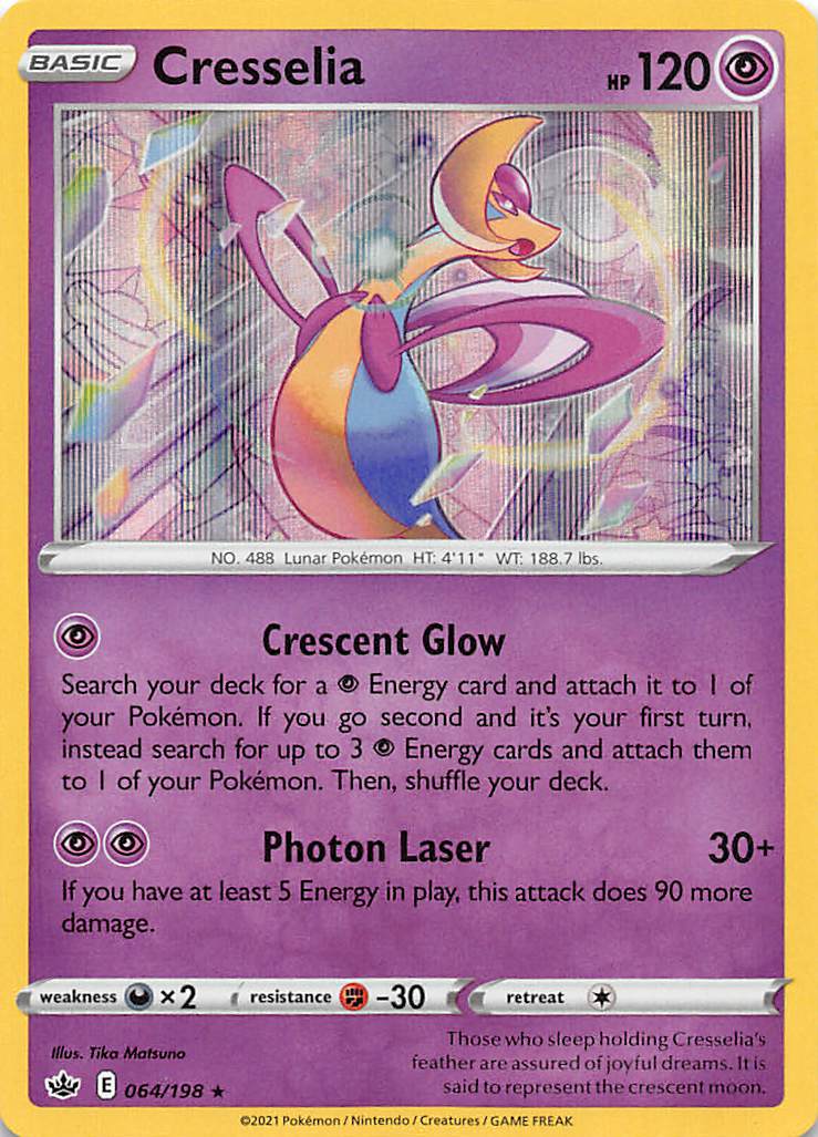 Cresselia (064/198) [Sword & Shield: Chilling Reign] | Jomio and Rueliete's Cards and Comics
