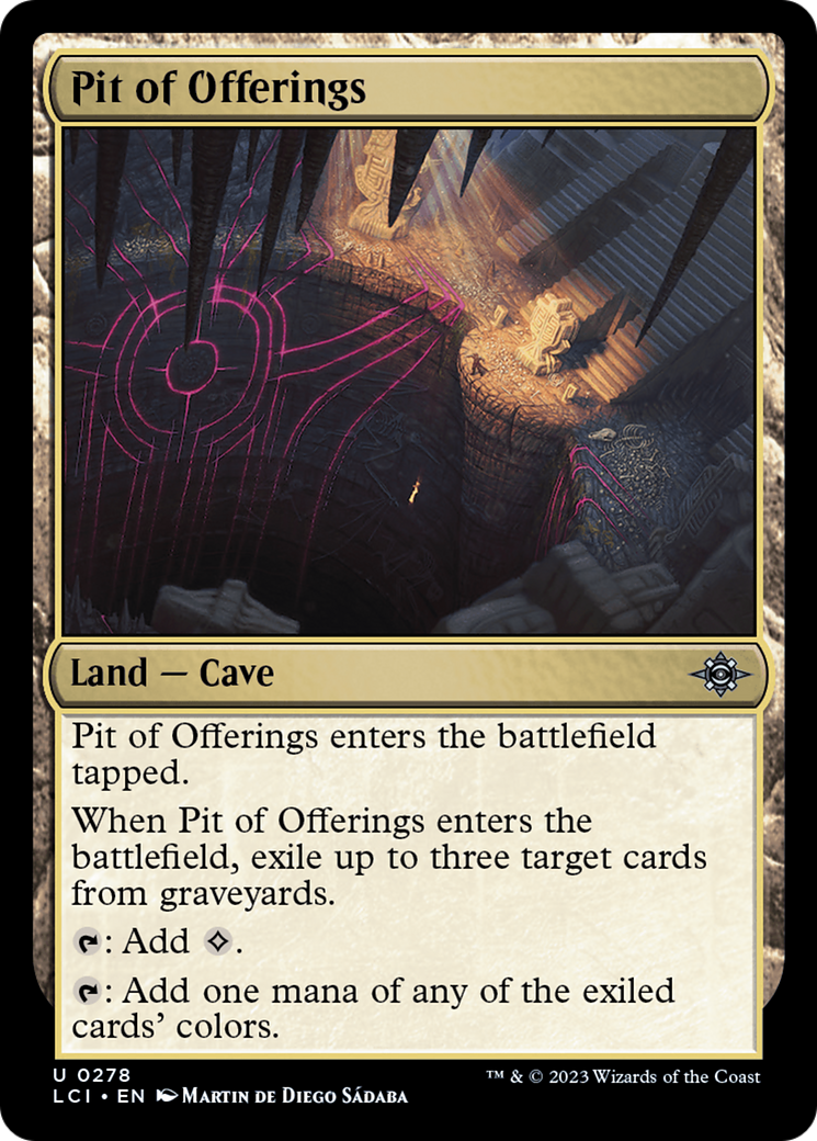 Pit of Offerings [The Lost Caverns of Ixalan] | Jomio and Rueliete's Cards and Comics