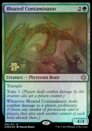 Bloated Contaminator [Phyrexia: All Will Be One Prerelease Promos] | Jomio and Rueliete's Cards and Comics