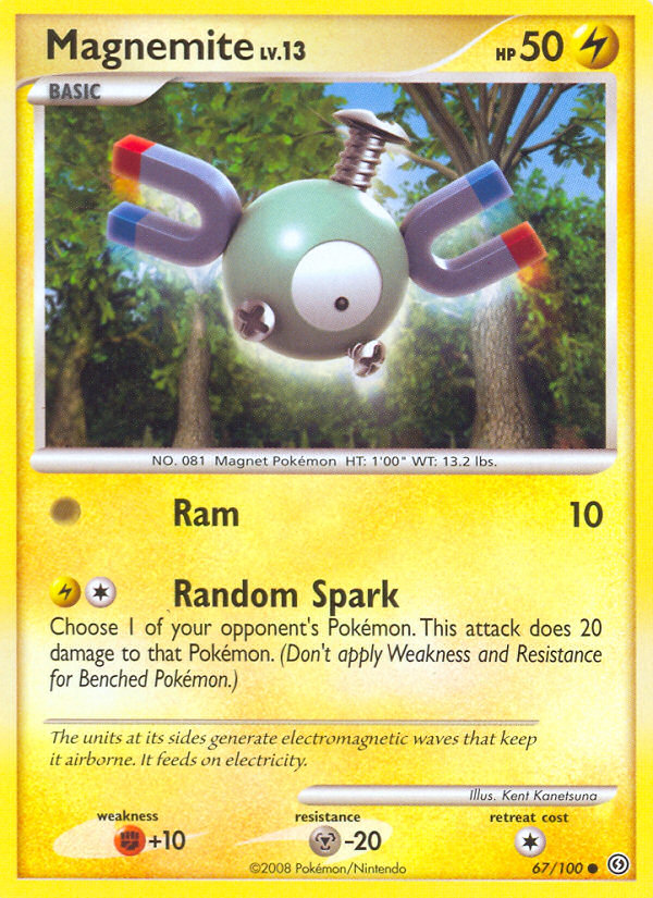 Magnemite (67/100) [Diamond & Pearl: Stormfront] | Jomio and Rueliete's Cards and Comics