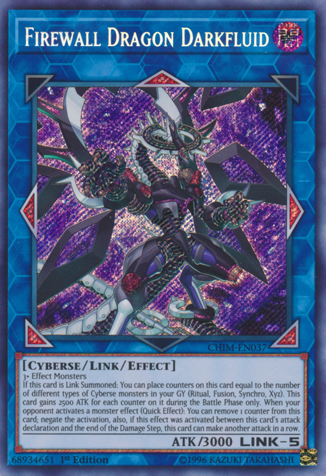Firewall Dragon Darkfluid [CHIM-EN037] Secret Rare | Jomio and Rueliete's Cards and Comics
