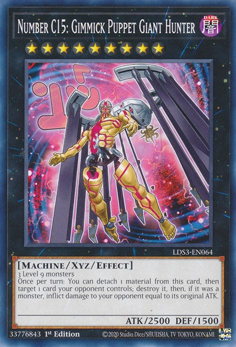 Number C15: Gimmick Puppet Giant Hunter [LDS3-EN064] Common | Jomio and Rueliete's Cards and Comics