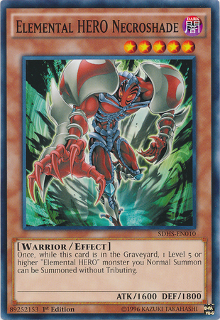 Elemental HERO Necroshade [SDHS-EN010] Common | Jomio and Rueliete's Cards and Comics