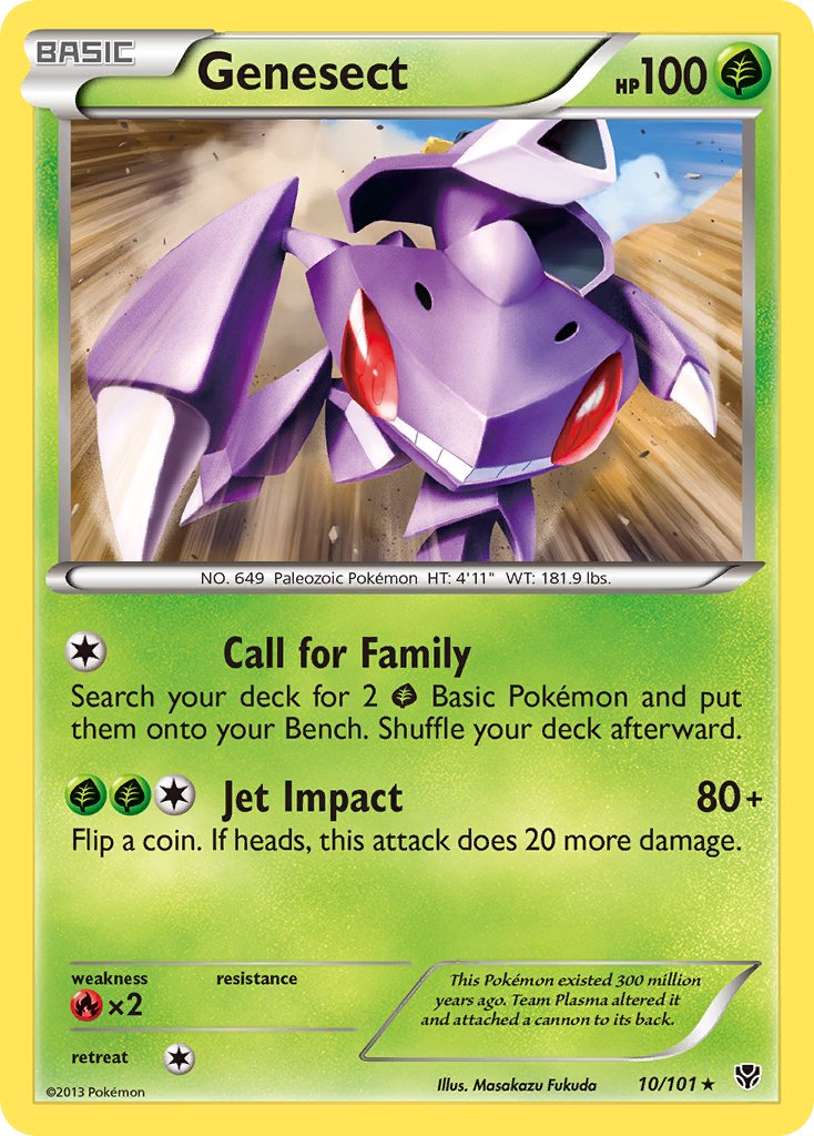 Genesect (10/101) (Theme Deck Exclusive) [Black & White: Plasma Blast] | Jomio and Rueliete's Cards and Comics