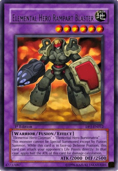Elemental Hero Rampart Blaster [DP1-EN012] Rare | Jomio and Rueliete's Cards and Comics