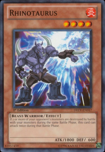 Rhinotaurus [DREV-EN017] Common | Jomio and Rueliete's Cards and Comics