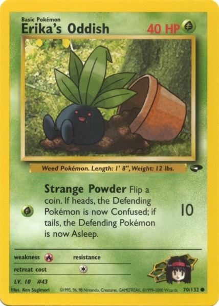 Erika's Oddish (70/132) [Gym Challenge Unlimited] | Jomio and Rueliete's Cards and Comics