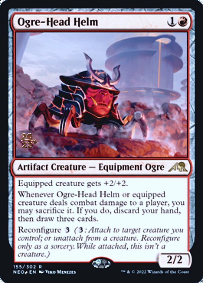 Ogre-Head Helm [Kamigawa: Neon Dynasty Prerelease Promos] | Jomio and Rueliete's Cards and Comics