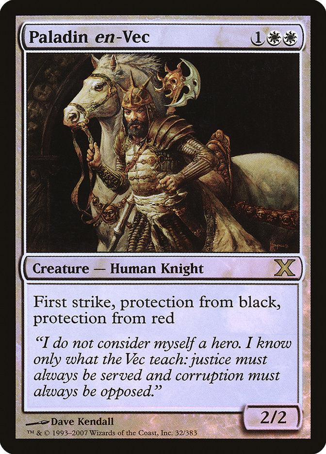Paladin en-Vec (Premium Foil) [Tenth Edition] | Jomio and Rueliete's Cards and Comics