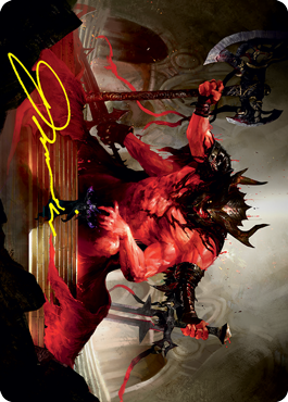 Awaken the Blood Avatar Art Card (Gold-Stamped Signature) [Strixhaven: School of Mages Art Series] | Jomio and Rueliete's Cards and Comics