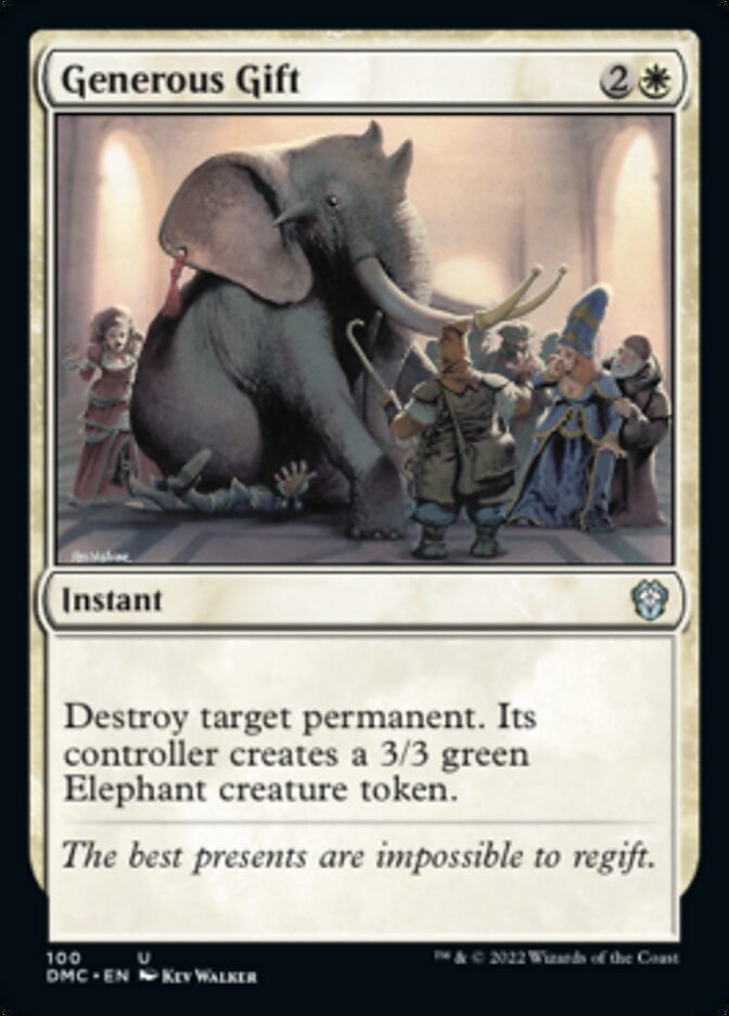 Generous Gift [Dominaria United Commander] | Jomio and Rueliete's Cards and Comics