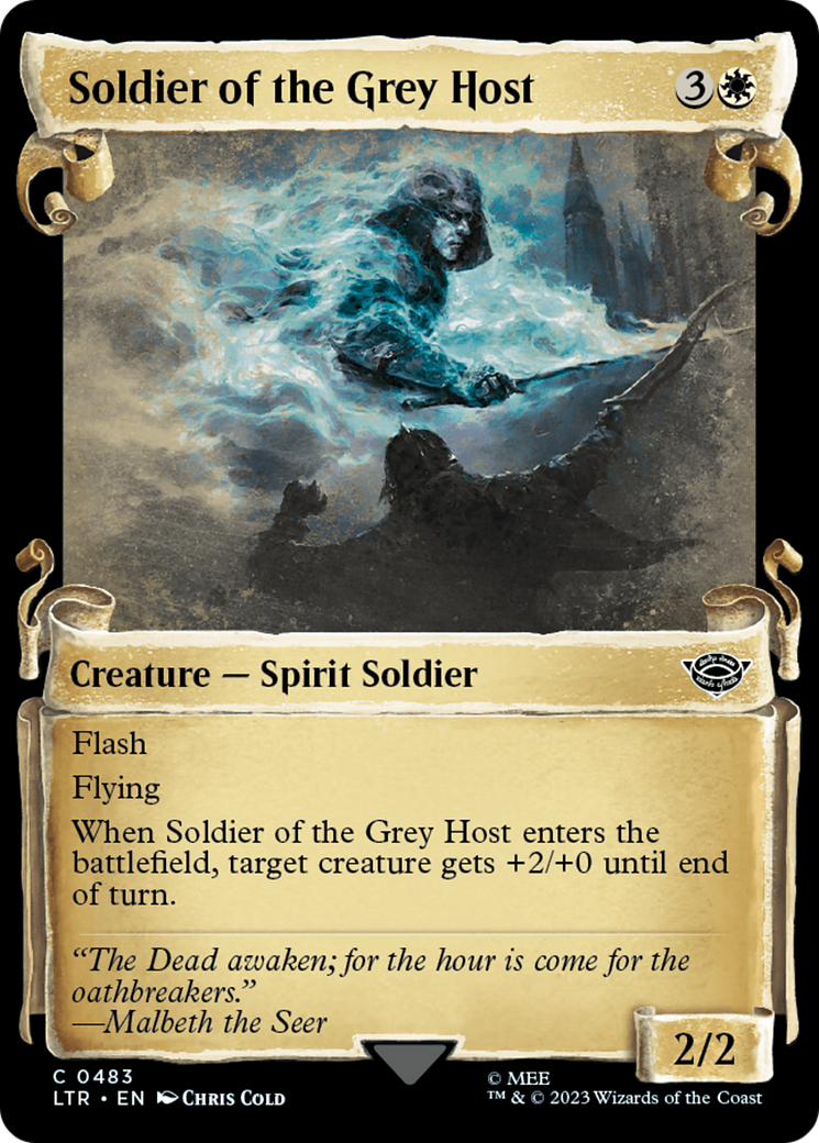 Soldier of the Grey Host [The Lord of the Rings: Tales of Middle-Earth Showcase Scrolls] | Jomio and Rueliete's Cards and Comics