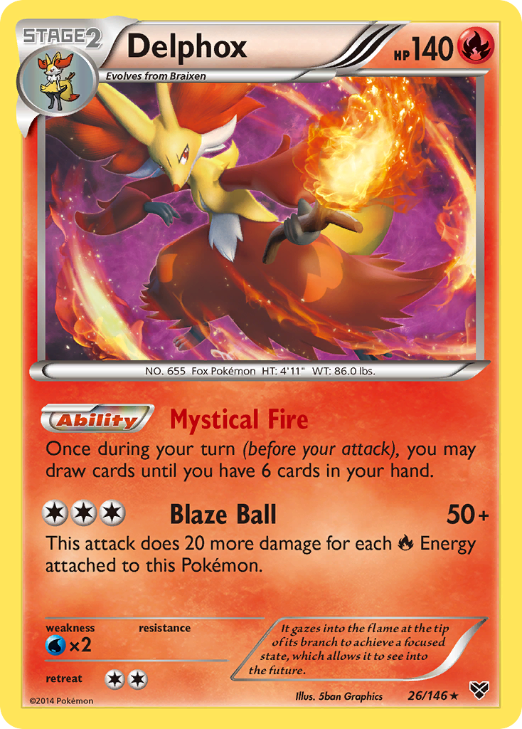 Delphox (26/146) [XY: Base Set] | Jomio and Rueliete's Cards and Comics