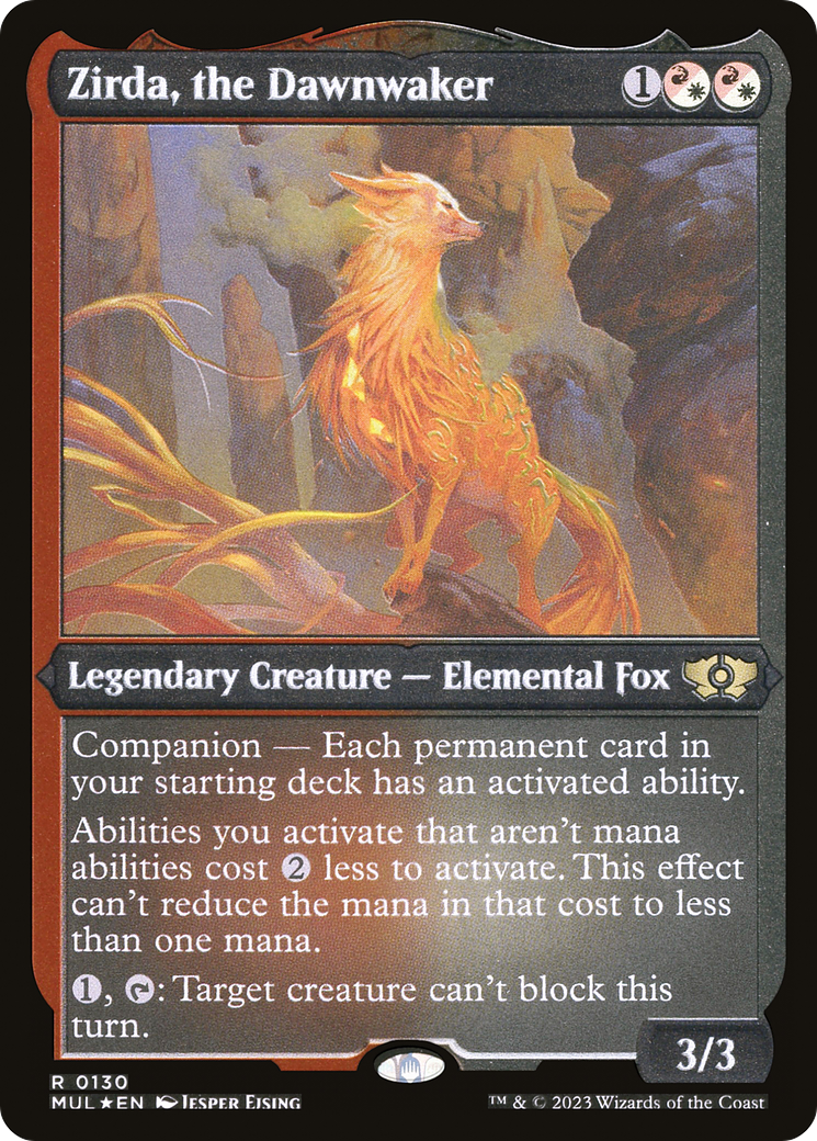Zirda, the Dawnwaker (Foil Etched) [Multiverse Legends] | Jomio and Rueliete's Cards and Comics