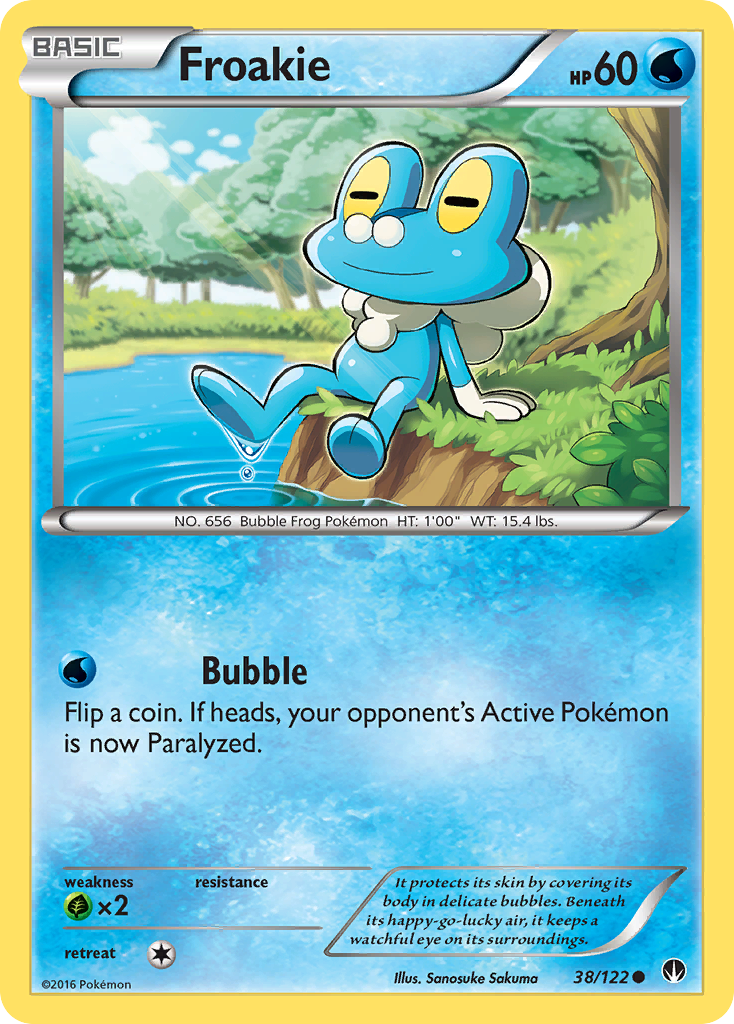 Froakie (38/122) [XY: BREAKpoint] | Jomio and Rueliete's Cards and Comics