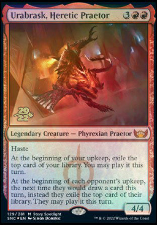 Urabrask, Heretic Praetor [Streets of New Capenna Prerelease Promos] | Jomio and Rueliete's Cards and Comics