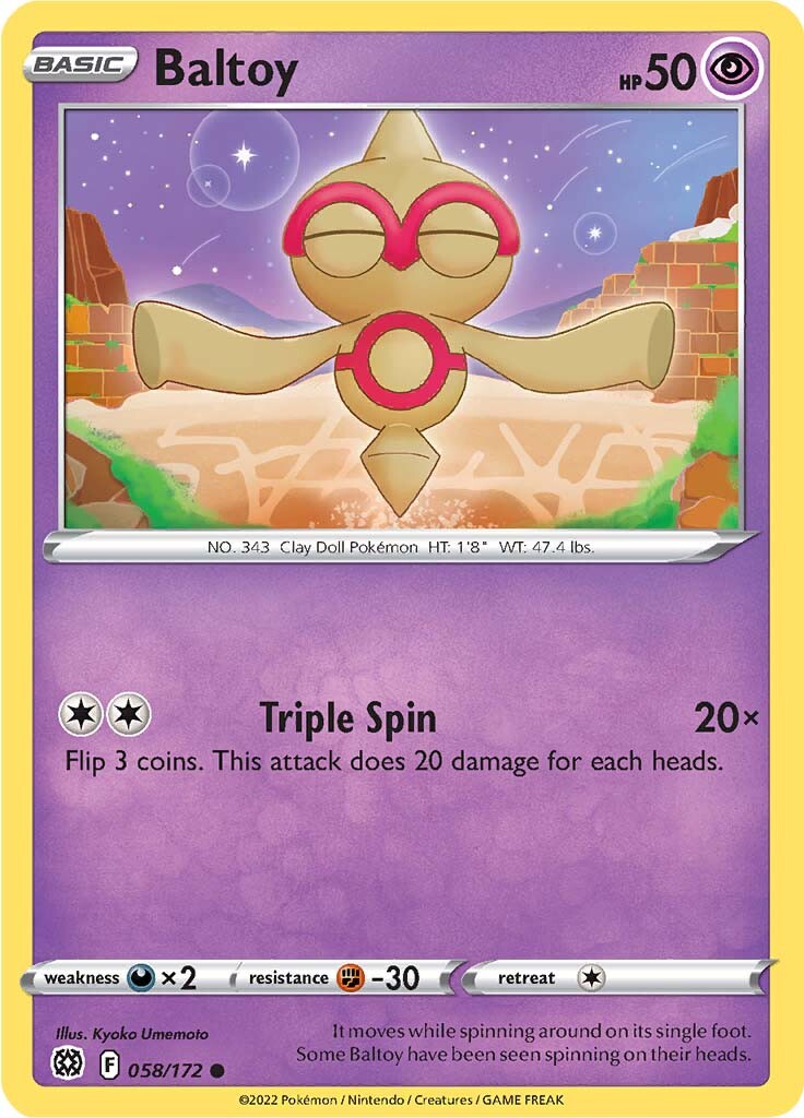 Baltoy (058/172) [Sword & Shield: Brilliant Stars] | Jomio and Rueliete's Cards and Comics