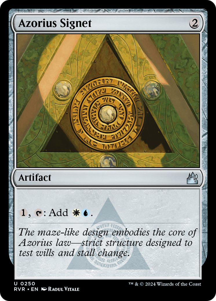 Azorius Signet [Ravnica Remastered] | Jomio and Rueliete's Cards and Comics