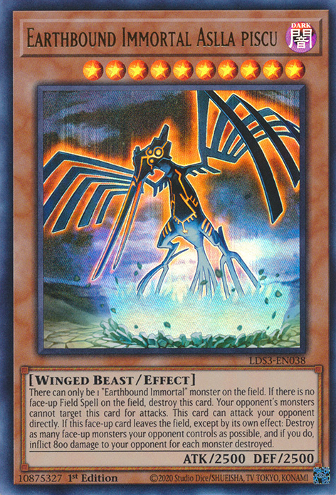 Earthbound Immortal Aslla piscu [LDS3-EN038] Ultra Rare | Jomio and Rueliete's Cards and Comics