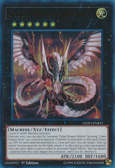 Cyber Dragon Infinity [LEDD-ENB31] Ultra Rare | Jomio and Rueliete's Cards and Comics