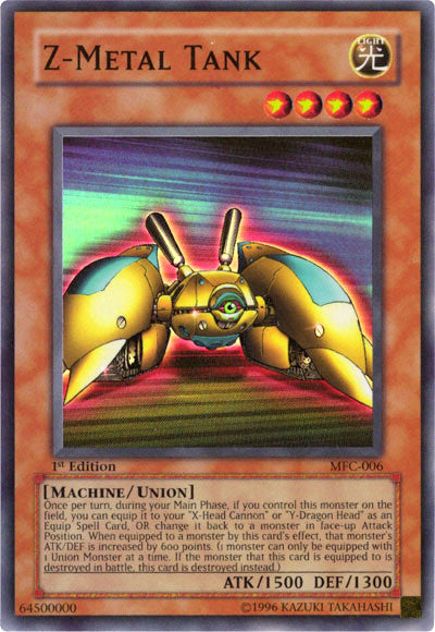 Z-Metal Tank [MFC-006] Super Rare | Jomio and Rueliete's Cards and Comics
