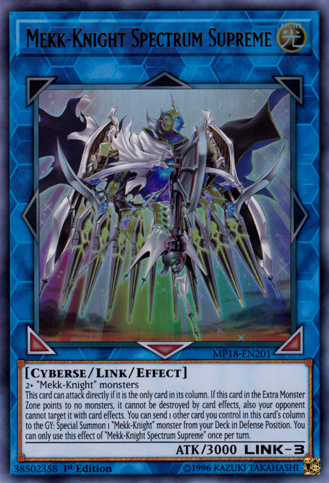 Mekk-Knight Spectrum Supreme [MP18-EN201] Ultra Rare | Jomio and Rueliete's Cards and Comics