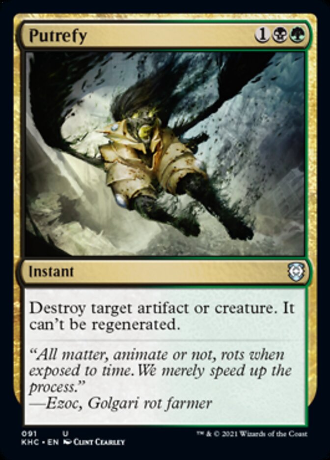 Putrefy [Kaldheim Commander] | Jomio and Rueliete's Cards and Comics