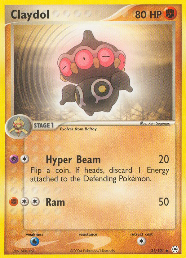 Claydol (31/101) [EX: Hidden Legends] | Jomio and Rueliete's Cards and Comics