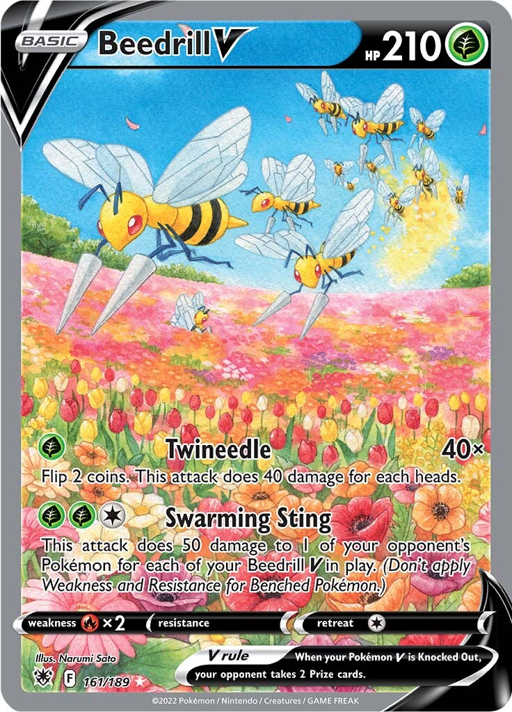 Beedrill V (161/189) [Sword & Shield: Astral Radiance] | Jomio and Rueliete's Cards and Comics