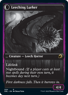 Curse of Leeches // Leeching Lurker [Innistrad: Double Feature] | Jomio and Rueliete's Cards and Comics