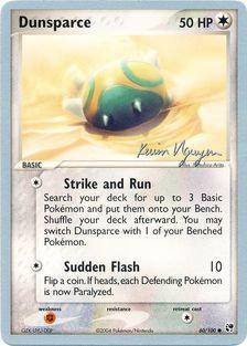 Dunsparce (60/100) (Team Rushdown - Kevin Nguyen) [World Championships 2004] | Jomio and Rueliete's Cards and Comics