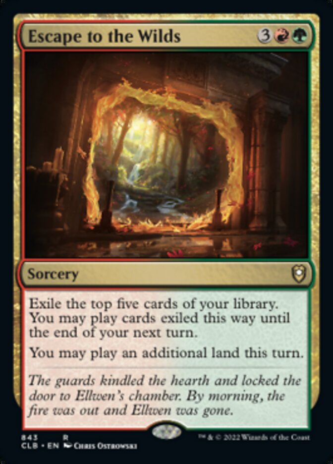 Escape to the Wilds [Commander Legends: Battle for Baldur's Gate] | Jomio and Rueliete's Cards and Comics
