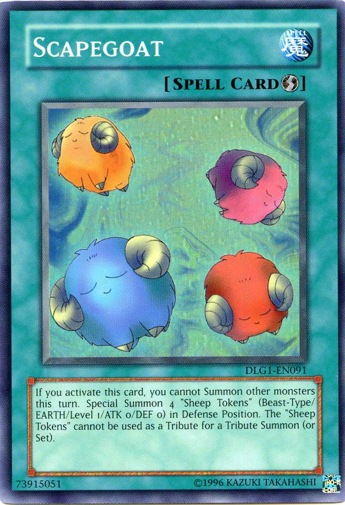 Scapegoat [DLG1-EN091] Super Rare | Jomio and Rueliete's Cards and Comics