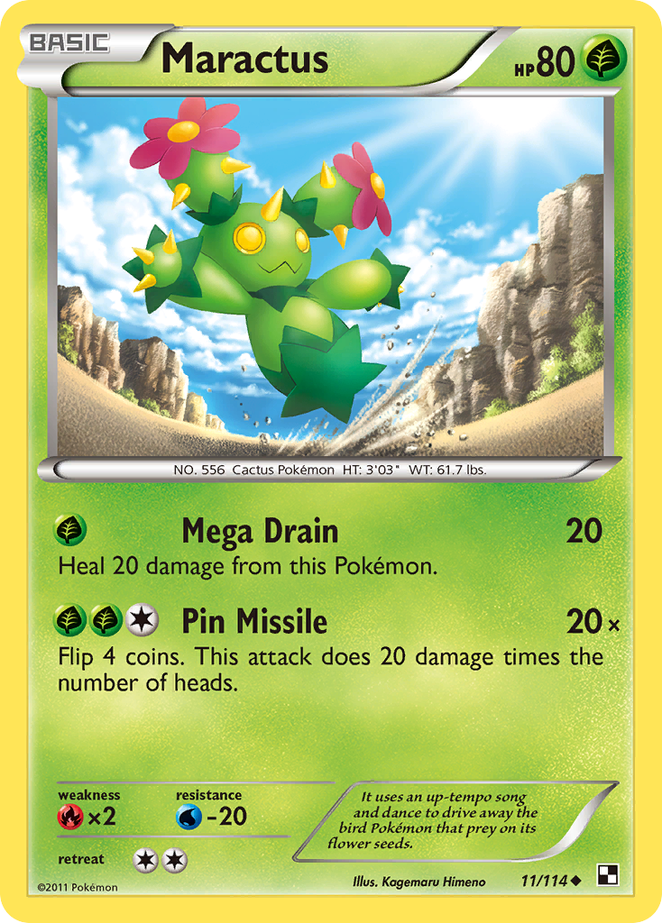 Maractus (11/114) [Black & White: Base Set] | Jomio and Rueliete's Cards and Comics