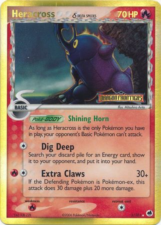 Heracross (3/101) (Delta Species) (Stamped) [EX: Dragon Frontiers] | Jomio and Rueliete's Cards and Comics